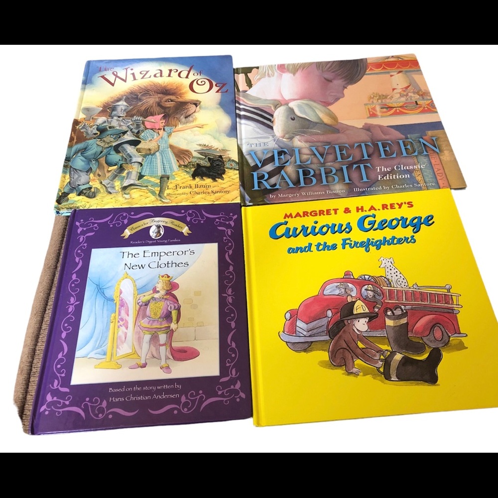 4 Large Hardcover Books